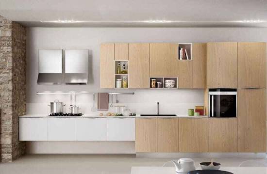 Inline Shaped Kitchen