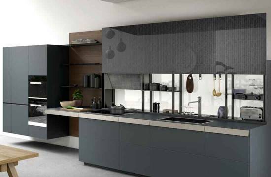 Inline Shaped Kitchen