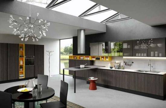 Inline Shaped Kitchen